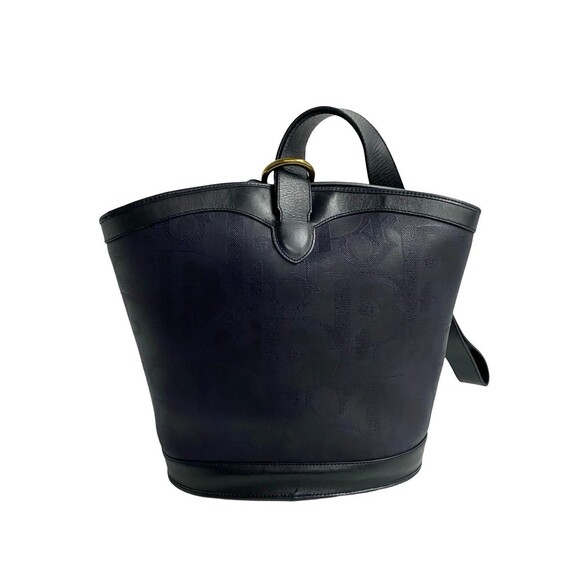 CHRISTIAN DIOR Blue Leather Trotter Shoulder Bag - Picture 4 of 9